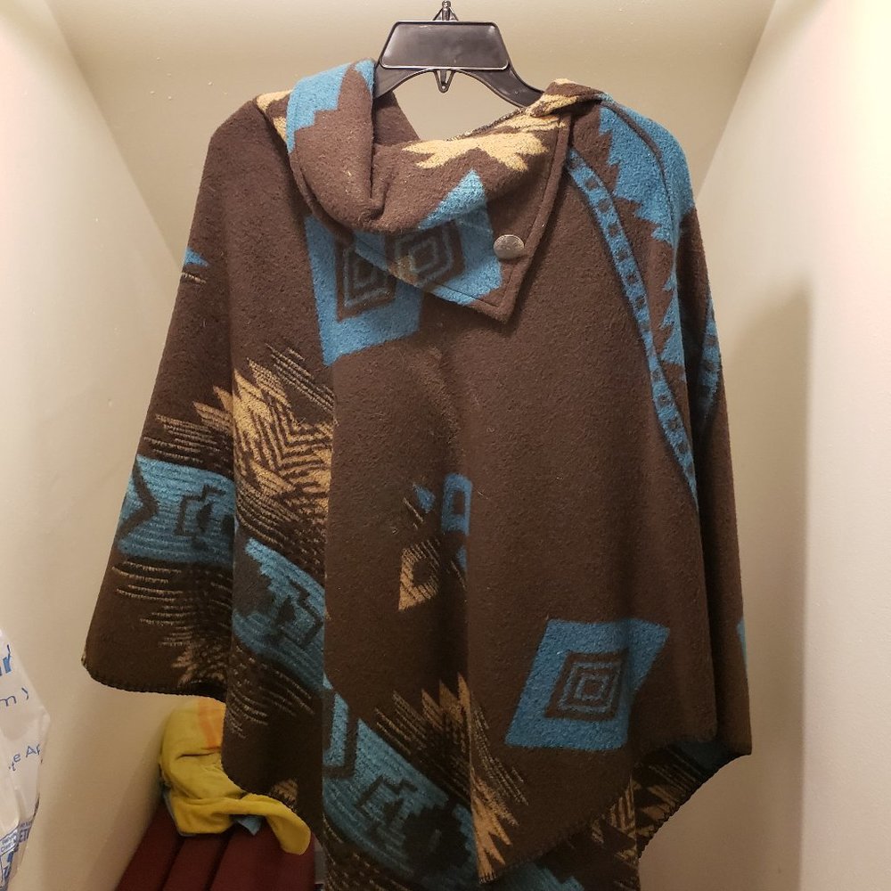Rhonda Stark Navajo inspired Fleece Poncho